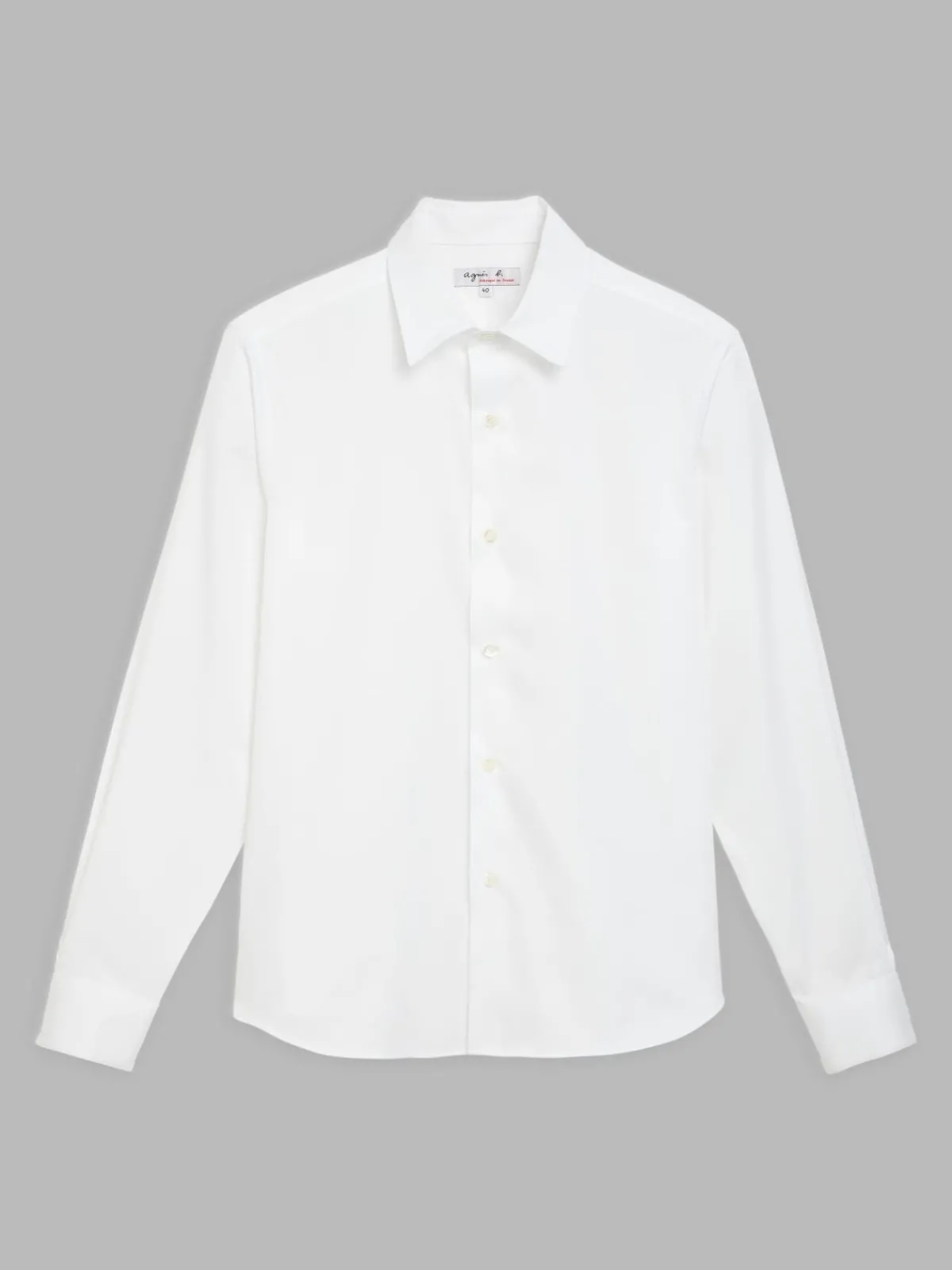 White Cotton Serge Tom Shirt<agnès b. Discount