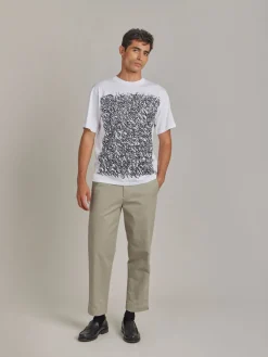White Cotton T-shirt With Artist JonOne<agnès b. Store