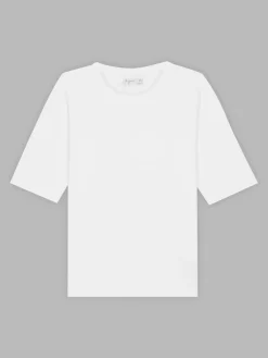 White Elbow-length Brando T-shirt<agnès b. Best