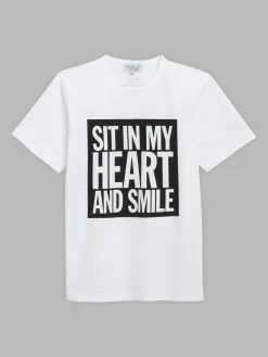 White John Giorno Unisex T-shirt<agnès b. Online
