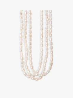 White Lisa Necklace<agnès b. Cheap
