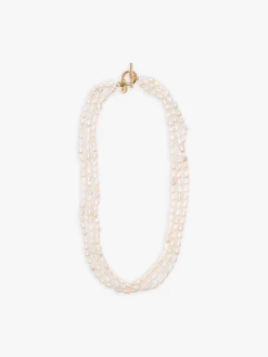 White Lisa Necklace<agnès b. Cheap