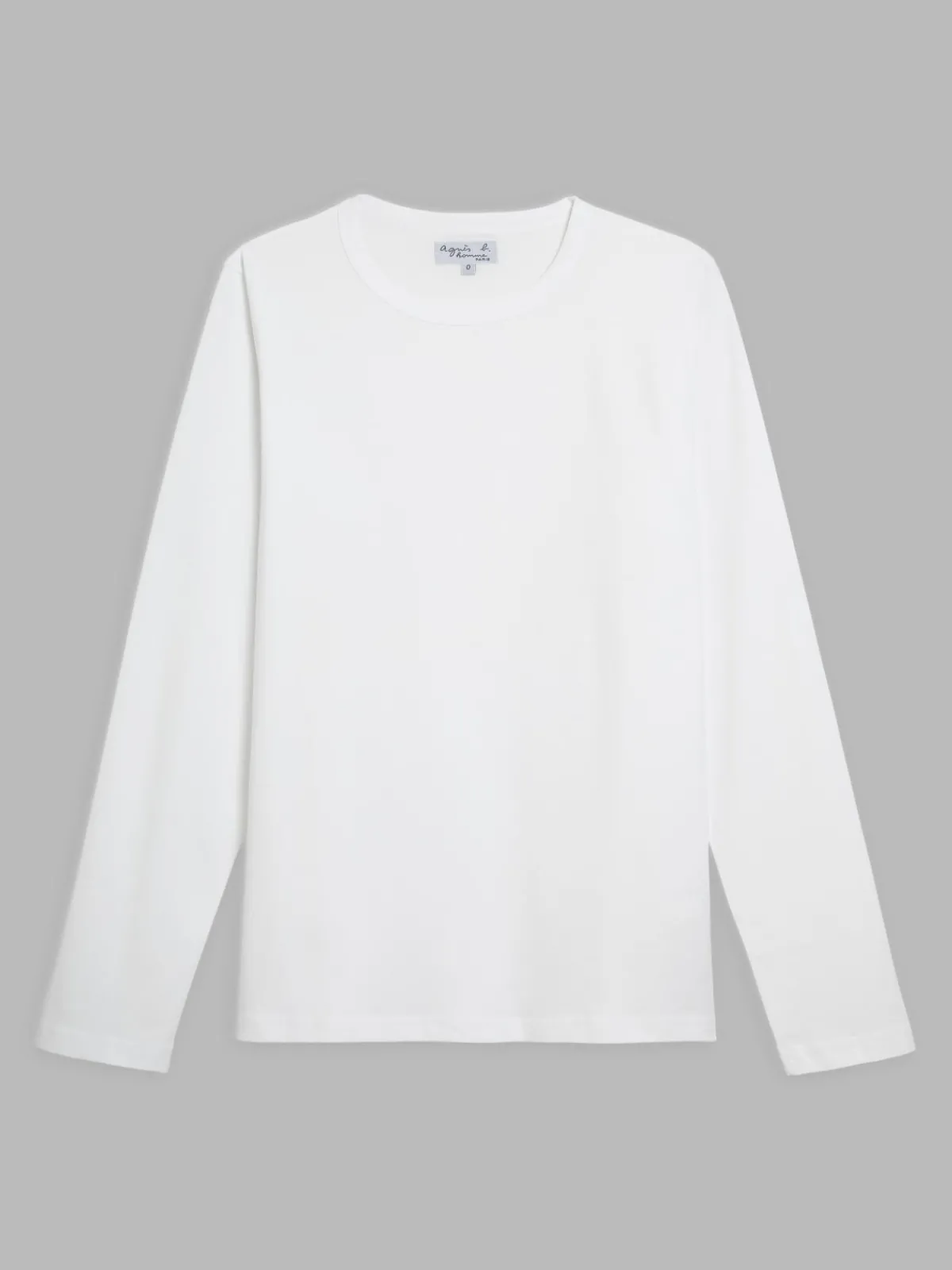 White Long Sleeves Coulos T-shirt<agnès b. Flash Sale