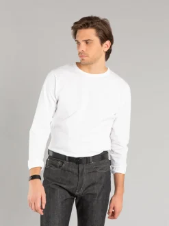 White Long Sleeves Coulos T-shirt<agnès b. Flash Sale