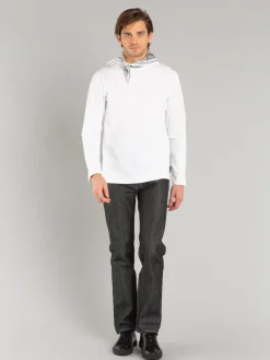 White Long Sleeves Coulos T-shirt<agnès b. Flash Sale