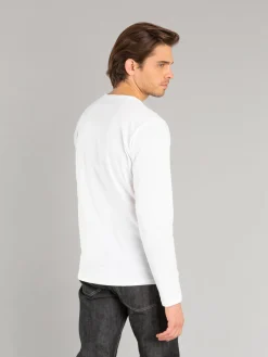 White Long Sleeves Coulos T-shirt<agnès b. Flash Sale