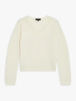 White Merino Wool Sugar Sweater<agnès b. Flash Sale