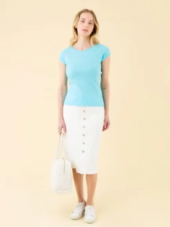 White Misfits Knee-length Skirt<agnès b. Discount