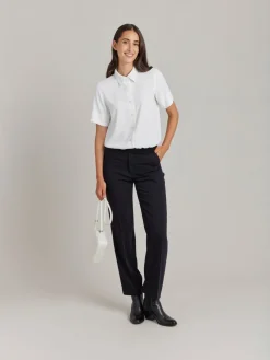 White Polyester Candice Shirt<agnès b. Fashion