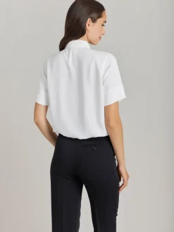White Polyester Candice Shirt<agnès b. Fashion