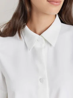 White Polyester Candice Shirt<agnès b. Fashion