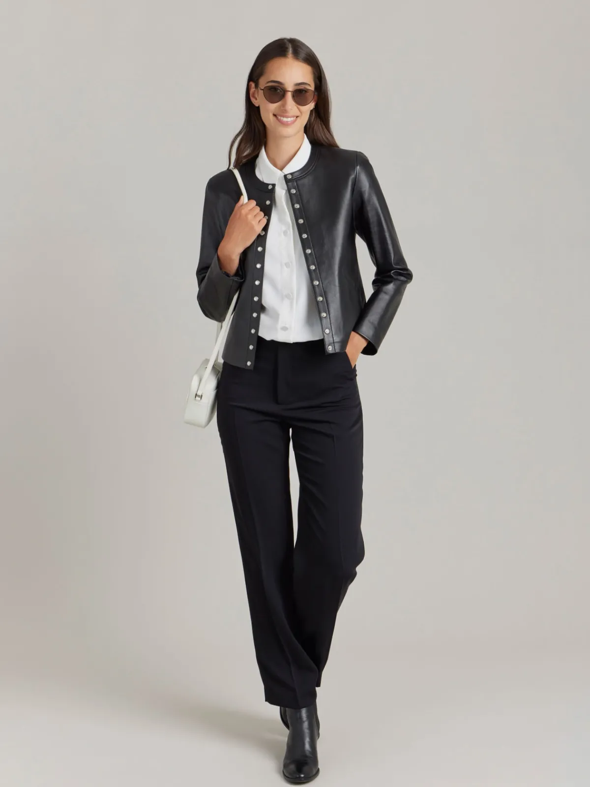 White Polyester Candice Shirt<agnès b. Fashion