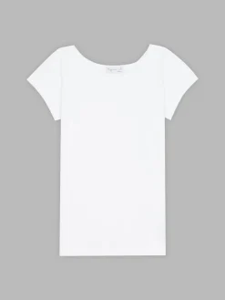 White Short Sleeve Australia T-shirt<agnès b. Best