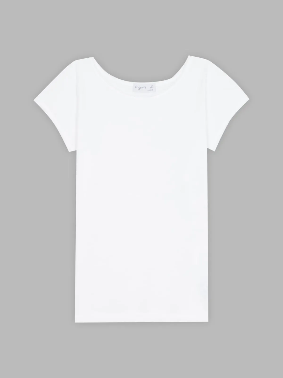 White Short Sleeve Australia T-shirt<agnès b. Best