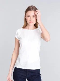 White Short Sleeve Australia T-shirt<agnès b. Best