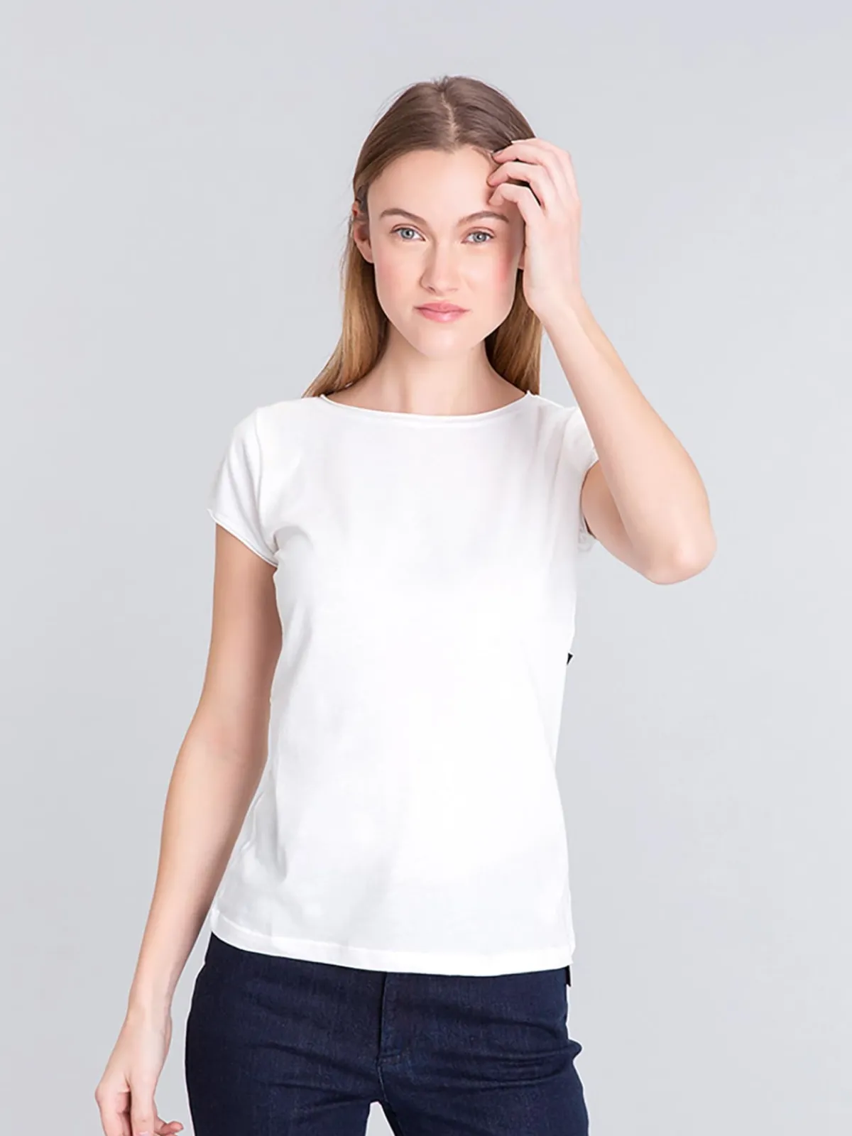White Short Sleeve Australia T-shirt<agnès b. Best