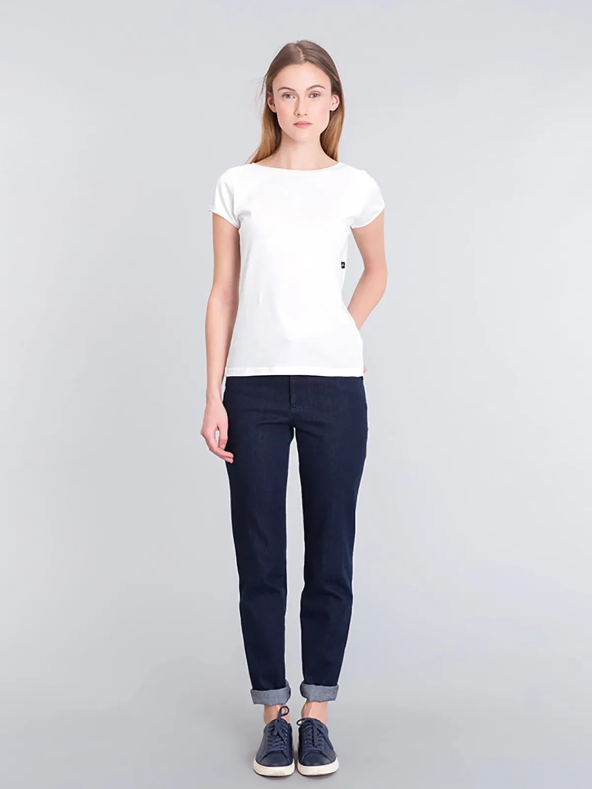 White Short Sleeve Australia T-shirt<agnès b. Best
