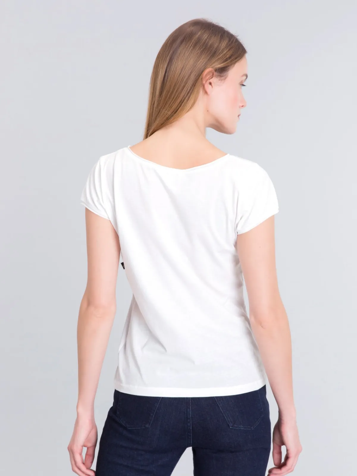 White Short Sleeve Australia T-shirt<agnès b. Best