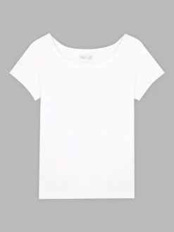 White Short Sleeve Le Chic T-shirt<agnès b. New