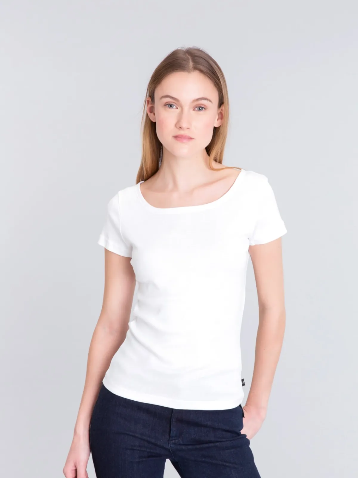 White Short Sleeve Le Chic T-shirt<agnès b. New
