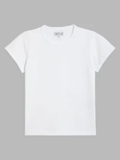 White Short Sleeves Brando T-shirt<agnès b. Hot