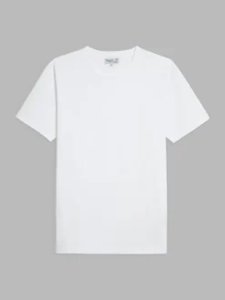 White Short Sleeves Coulos T-shirt<agnès b. New