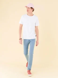 White Short Sleeves Coulos T-shirt<agnès b. New