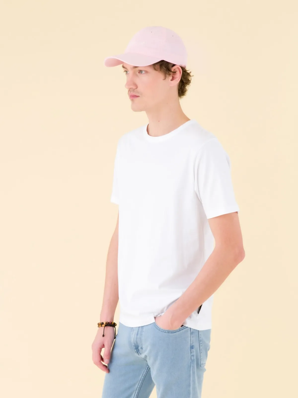 White Short Sleeves Coulos T-shirt<agnès b. New