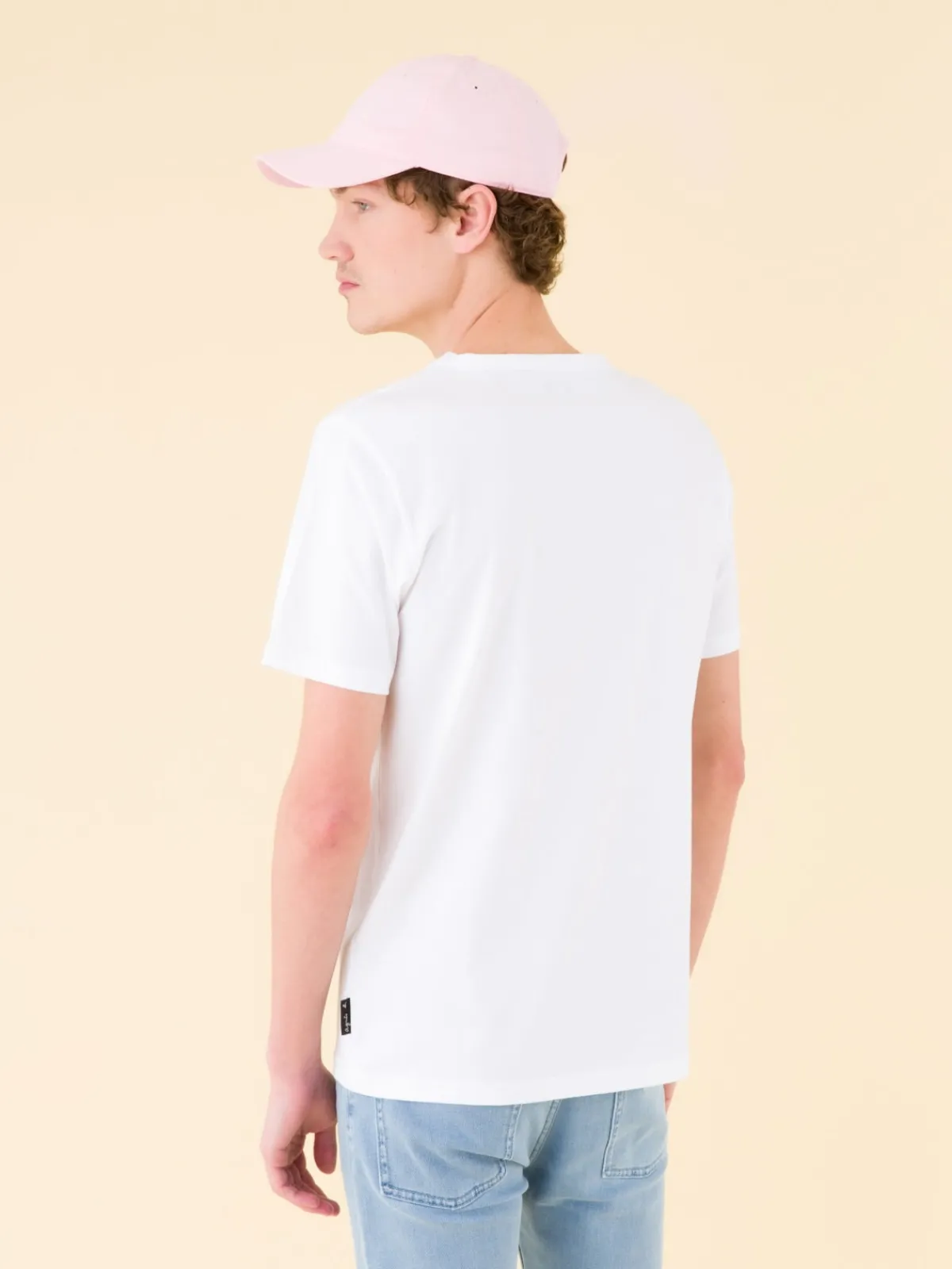 White Short Sleeves Coulos T-shirt<agnès b. New