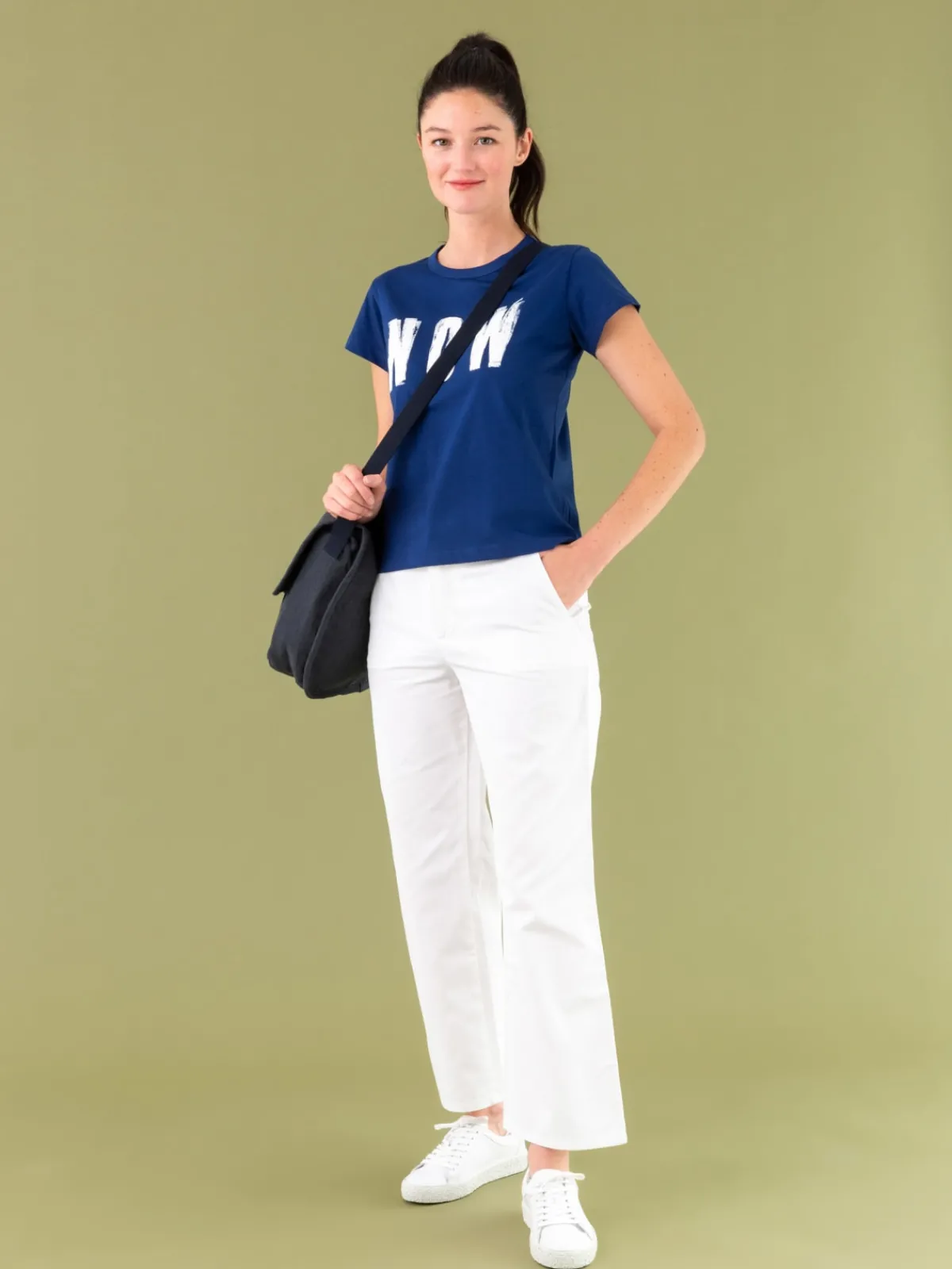 White Washed Cotton Mary Pants<agnès b. Best Sale