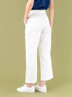 White Washed Cotton Mary Pants<agnès b. Best Sale