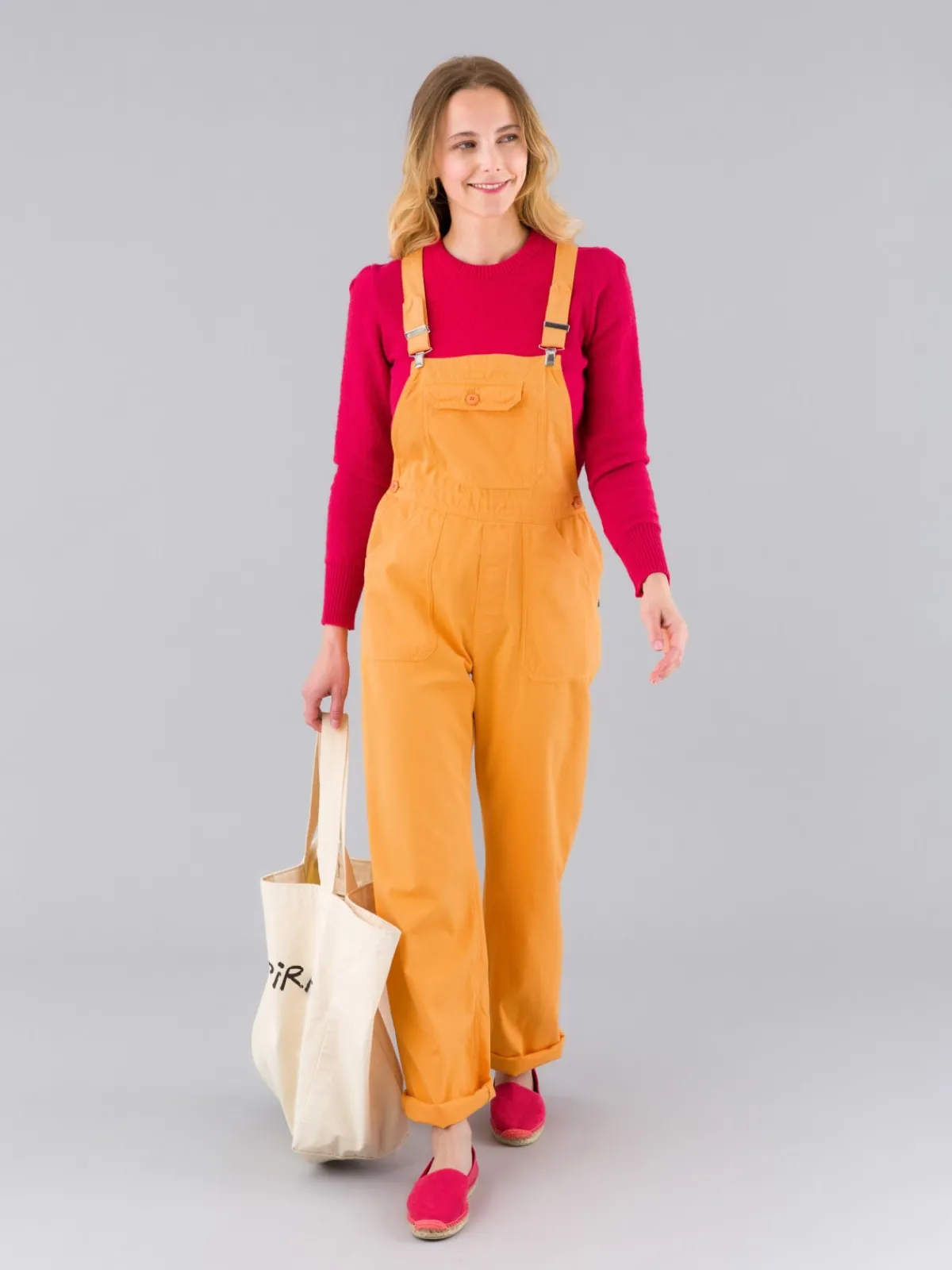 Yellow Cotton Canvas Rue Du Jour Overalls<agnès b. Discount