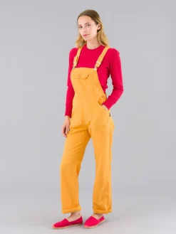 Yellow Cotton Canvas Rue Du Jour Overalls<agnès b. Discount