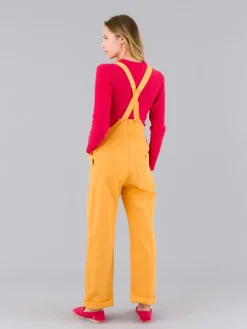 Yellow Cotton Canvas Rue Du Jour Overalls<agnès b. Discount