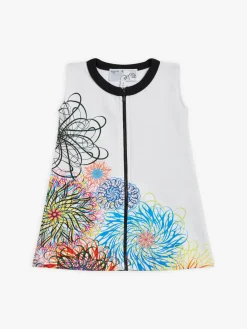 Zinnia Cotton Fleece Dress Artist Ryan McGinness<agnès b. Cheap