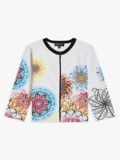 Zip Cotton Fleece Cardigan With Artist Ryan McGinness<agnès b. Discount